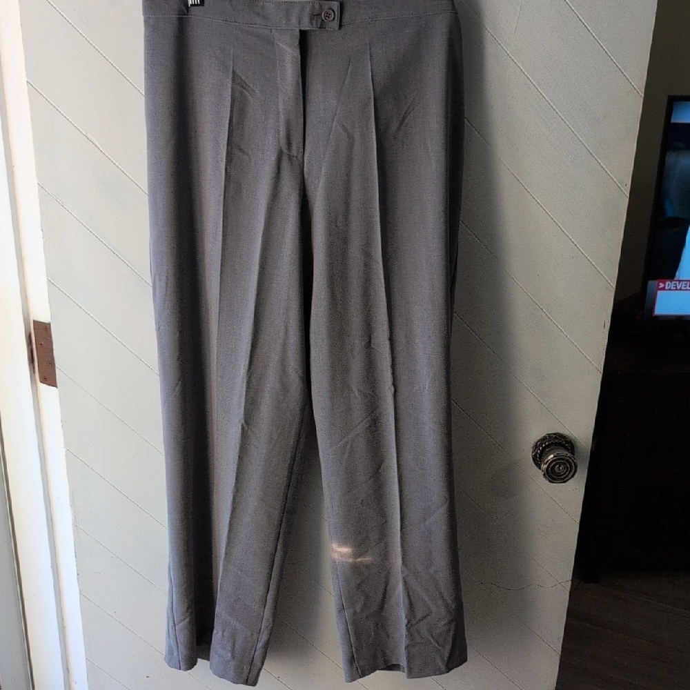 Kim Rogers Women's Gray Dress Pants 16 Shortt